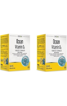 Ocean Vitamin D3 1000 Iu Damla 50 ML 2 Adet Ocean Vitamin D3 1000 Iu Damla 50 ML 2 Adet