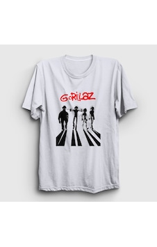 Presmono Unisex Clockwork Orange Gorillaz T-shirt Beyaz Presmono Unisex Clockwork Orange Gorillaz T-shirt Beyaz