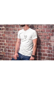 Tarz Yeri Erkek Kısa Kol Yazlık Tişört Bisiklet Yaka Baskılı Oversize T-shirt - Beyaz Tarz Yeri Erkek Kısa Kol Yazlık Tişört Bisiklet Yaka Baskılı Oversize T-shirt - Beyaz
