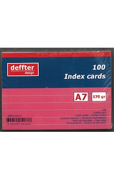 Deffter A7 Çizgili Index Kartı Pembe Deffter A7 Çizgili Index Kartı Pembe
