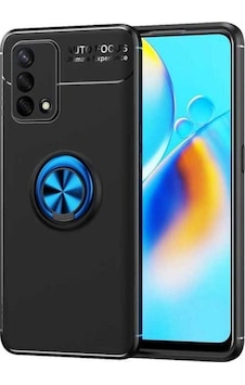 Oppo A74 4g Kılıf Zore Ravel Silikon Kapak Siyah-Mavi Oppo A74 4g Kılıf Zore Ravel Silikon Kapak Siyah-Mavi
