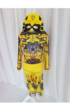 Patiska Nostalji Bumblebee Transformers Kostümü Sarı