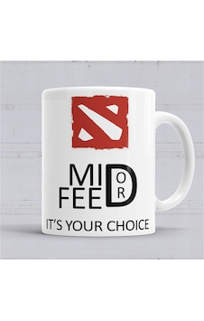 Dota 2 Mid Or Feed Kupa Bardak Porselen Karışık Dota 2 Mid Or Feed Kupa Bardak Porselen Karışık