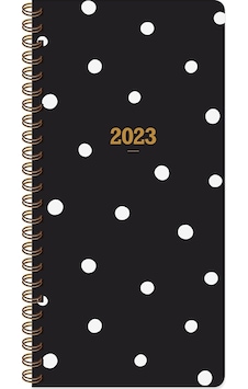 Color 2023 8x16 Haftalık Cep Ajandası Siyah Puantiye Siyah Color 2023 8x16 Haftalık Cep Ajandası Siyah Puantiye Siyah