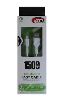 Elba Elb36-l1 1,5mt Micro Beyaz 3a Hızlı Şarj Kablosu Elba Elb36-l1 1,5mt Micro Beyaz 3a Hızlı Şarj Kablosu