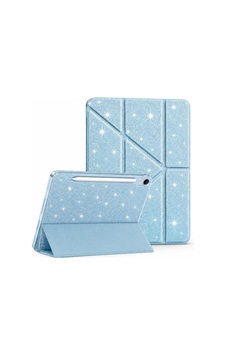 S9 X710 X716 X718 İle Uyumlu Kılıf Simli Kalem Bölmeli Trifolding Case 12.4inç Değildir Simli-mavi Sku: Zeusb0h4mqby6j Arka Kapak