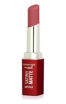 Golden Rose Mood Satiny Matte Lipstick - 06 Peach Amber