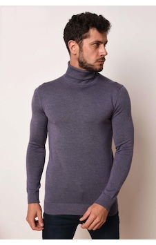 Slimfit Boğazlı Likralı Erkek Triko Kazak 001 Slimfit Boğazlı Likralı Erkek Triko Kazak 001