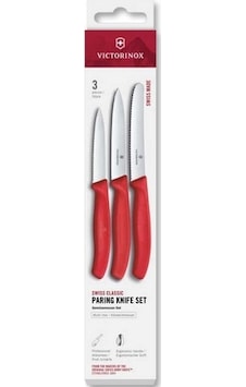 Victorinox 6.7111.34c1 Swiss Classic 3lü Bıçak Set, Kırmızı Renkli Victorinox 6.7111.34c1 Swiss Classic 3lü Bıçak Set, Kırmızı Renkli