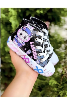 Nese Shoes Karakter Baskılı Kız Çocuk Spor Ayakkabısı Sneaker Siyah Nese Shoes Karakter Baskılı Kız Çocuk Spor Ayakkabısı Sneaker Siyah