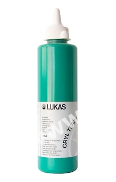 Lukas Cryl Terzia Akrilik Boya 500 Ml. 4954 Kromoksit Yeşil Canlı
