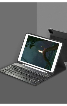 Samsung Galaxy Uyumlu X200 Tab A8 10.5 Kılıf Kc01 Smart Klavyeli Tablet Kılıfı - Siyah Diğer Samsung Galaxy Uyumlu X200 Tab A8 10.5 Kılıf Kc01 Smart Klavyeli Tablet Kılıfı - Siyah Diğer