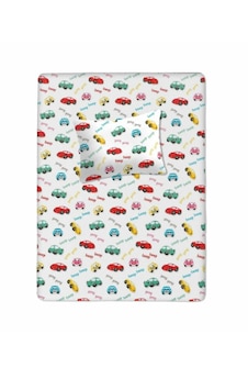 %100 Pamuklu Bebek Aparalı Çarşaf 115x150 + Bebek Yastık Kılıfı 35x45 Araba Desenli %100 Pamuklu Bebek Aparalı Çarşaf 115x150 + Bebek Yastık Kılıfı 35x45 Araba Desenli