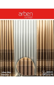 Arben Concept Rüya Pano Fon Perde / Ölçünüze Özel Dikim Kahverengi Arben Concept Rüya Pano Fon Perde / Ölçünüze Özel Dikim Kahverengi