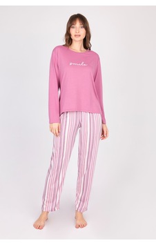 Burcumay Kadın Uzun Kollu Yumuşak Dokulu Mor Pijama Takımı Mor Burcumay Kadın Uzun Kollu Yumuşak Dokulu Mor Pijama Takımı Mor
