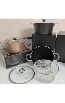 Hubrendy Çer Granit Yanmaz Ve Yapışmaz Fritöz Kızartma Tenceresi 22cm 504512 Hubrendy Çer Granit Yanmaz Ve Yapışmaz Fritöz Kızartma Tenceresi 22cm 504512