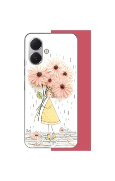 Tecno Spark Go 2 Uyumlu Yağmur Altında Çiçekler Baskılı Silikon Kılıf Renkli Tecno Spark Go 2 Uyumlu Yağmur Altında Çiçekler Baskılı Silikon Kılıf Renkli