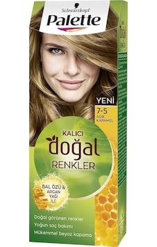 Palette Kalıcı Doğal Renkler Saç Boyası 7.5 Açık Karamel