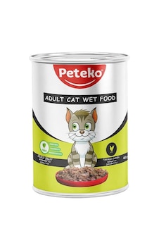 Peteko Tavuklu Kedi Konserve 400gr Peteko Tavuklu Kedi Konserve 400gr