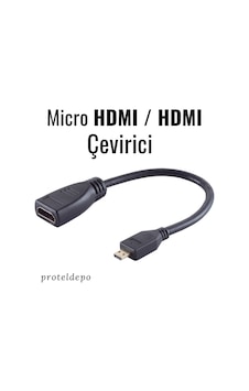 Irenis Micro Hdmi / Hdmi Çevirici Dönüştürücü Kablo - 18 Gbit Irenis Micro Hdmi / Hdmi Çevirici Dönüştürücü Kablo - 18 Gbit