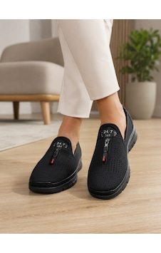 Homiro Kadın Nefes Alan Hafif Loafer Bej Siyah Homiro Kadın Nefes Alan Hafif Loafer Bej Siyah