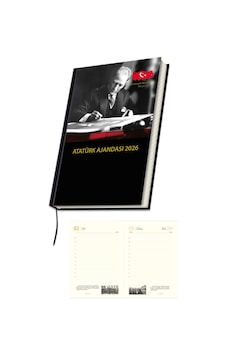 2026 Atatürk Ajanda Yıllık Atatürk Ajandası 17 x 24 CM Çok Renkli