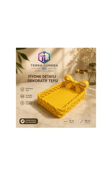 Şık Fiyonk Dekoratif Makyaj Organizer Tepsisi 3d Şık Fiyonk Dekoratif Makyaj Organizer Tepsisi 3d