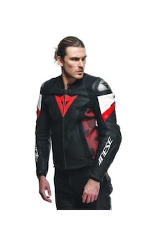 Dainese Daınese Ceket Deri/avro 5 Blk Red Lava Wht - 52