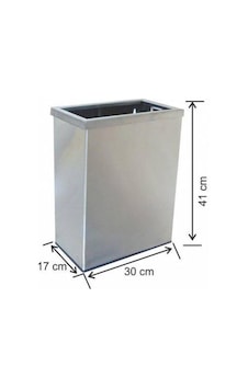 Paslanmaz Metal Duvar Montajlı Çemberli Çöp Kovası 20 Litre Paslanmaz Metal Duvar Montajlı Çemberli Çöp Kovası 20 Litre