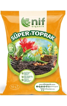 Nif Organik Süper Toprak Çiçek Bitki Fide Toprağı 10 L