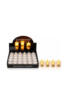 24 Adet Küçük Boy Pilli Kristal Mika Led Mum Çap : 3.8cm Yükseklik : 4.8cm İ10-017 5468 Renkli 24 Adet Küçük Boy Pilli Kristal Mika Led Mum Çap : 3.8cm Yükseklik : 4.8cm İ10-017 5468 Renkli
