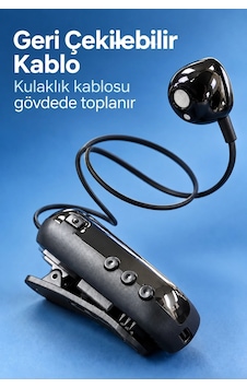 Ers Çağrı Yanıtlama Özellikli Makaralı Tek Kulaklık Ers Çağrı Yanıtlama Özellikli Makaralı Tek Kulaklık