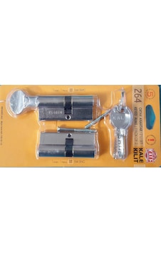 Ayrex 264 Ortak Anahtarlı 2'li Set Snc+smc Kilit Silindiri, Barel 68 Mm