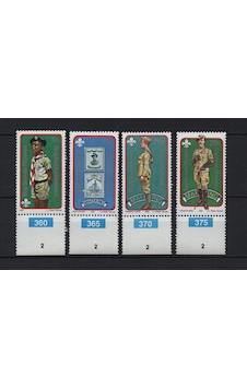 Güney Afrika Bophuthatswana 1982 Robert Baden-powell'ın 1857-1941 Doğumunun 125. Yıldönümü Tam Seri Lt0023b  Teşhir Ürün