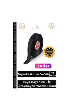Premium Isıya Dayanıklı Aşınma Direnci Kalıntı Bırakmayan Alev Geciktirici 10mt Yalıtım Bant 3 Adet Premium Isıya Dayanıklı Aşınma Direnci Kalıntı Bırakmayan Alev Geciktirici 10mt Yalıtım Bant 3 Adet
