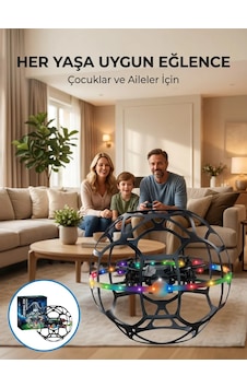 Northcity El Sensörlü Uçan Top Drone Çocuklar İçin Led Işıklı Eğlence Oyuncağı Northcity El Sensörlü Uçan Top Drone Çocuklar İçin Led Işıklı Eğlence Oyuncağı