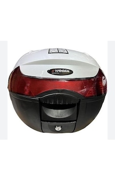 Wogen 33 Litre Premium Sırt Dayamalı Motosiklet Çantası - Beyaz Karbon - 1401 023 Beyaz