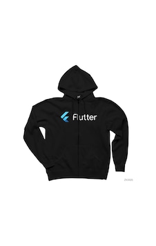 Flutter Siyah Fermuarlı Kapşonlu Sweatshirt Flutter Siyah Fermuarlı Kapşonlu Sweatshirt