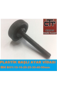 Plastik Başlı-Kelebek Çelik Vidalar M4 10 Adet 10 Adet-16 MM
