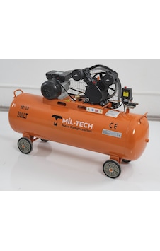 Mil-tech 200 L 3 HP 8 Bar Çift Kafa Hava Kompresörü Mil-tech 200 L 3 HP 8 Bar Çift Kafa Hava Kompresörü