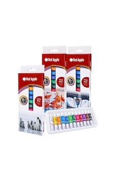 Red Apple Tüp Guaj Boya 12 x 9 ML Çok Renkli