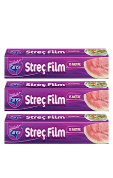Streç Film 15 Mt Üçlü Paket
