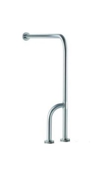Maxıflow Paslanmaz Yer Duvar Baston Ayak Tutunma Bar 75X75X30 Krom Maxıflow Paslanmaz Yer Duvar Baston Ayak Tutunma Bar 75X75X30 Krom