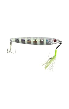 60gr Zebra Desenli Glow Jig, Balık Avı İçin 60gr Zebra Desenli Glow Jig, Balık Avı İçin