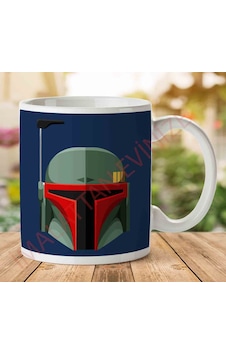 1-2036 Star Wars Boba Fett Bounty Hunterjpeg İki Tarafı Baskılı Kupa Bardak.jpg