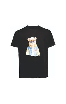 Baranışık Marmaris Marin Temalı Çizgili Ve Çapa Baskılı Unisex Tişört Siyah Baranışık Marmaris Marin Temalı Çizgili Ve Çapa Baskılı Unisex Tişört Siyah