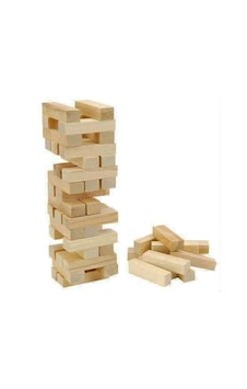Go İthalat 54 Parça Ahşap Denge Jenga Oyunu 6+