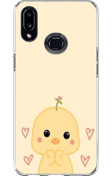 Samsung Galaxy A10s Uyumlu Sevimli Civciv Ve Kalp Desenli Baskılı Silikon Kılıf Renkli Samsung Galaxy A10s Uyumlu Sevimli Civciv Ve Kalp Desenli Baskılı Silikon Kılıf Renkli