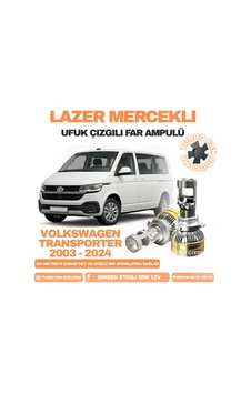 Volkswagen Transporter 2003 - 2024 Kısa Far Uyumlu Mercek Led Ufuk Çizgili Far Ampulü Led Şimşek Etkili Volkswagen Transporter 2003 - 2024 Kısa Far Uyumlu Mercek Led Ufuk Çizgili Far Ampulü Led Şimşek Etkili