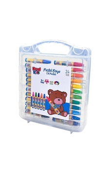 Kıds Kk525 Oıl Pastels- Pastal Boya Seti 24'lü Plastik Çantalı Kutu Çok Renkli Kıds Kk525 Oıl Pastels- Pastal Boya Seti 24'lü Plastik Çantalı Kutu Çok Renkli